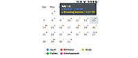 Events data loaded dynamically shown as dots with expanded view in tooltips.